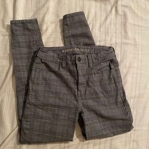 AE Plaid High Rise Jeggings